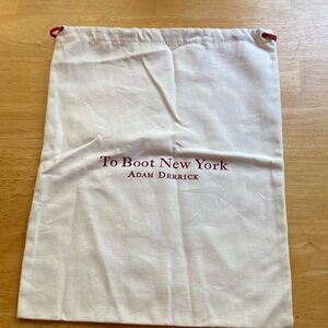 To Boot New York Adam Derrick dust bag like new 11x14”